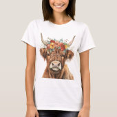 T-shirt Vache des Highlands. (Devant)