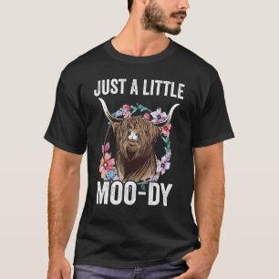 T-shirt Vache des Highlands Écossaise Vache Fluffy Juste