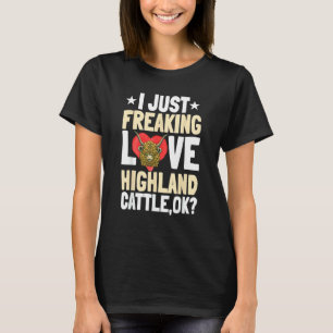 T-shirt Vache des Highlands Éleveur de bétail écossais Her