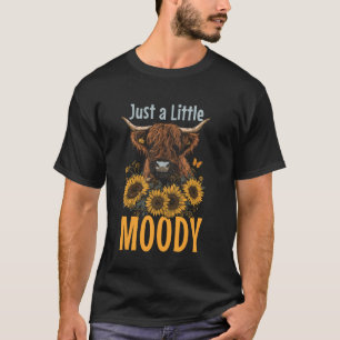 T-shirt Vache des Highlands juste un peu lunatique Tournes