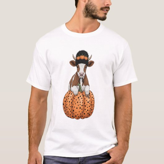 T-shirt Vache d'Halloween 2 (Devant)