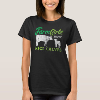T-shirt Vache Dit Pour Filles Fermières Les Filles Ont De 
