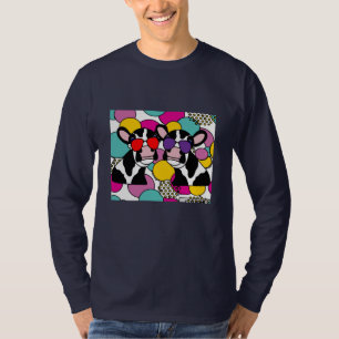 T-shirt Vache drôle avec lunettes de soleil Muh