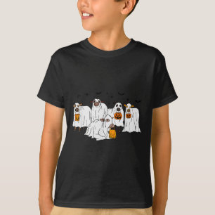 T-shirt Vache drôle Fantôme Halloween Fermier Trick Or Tre