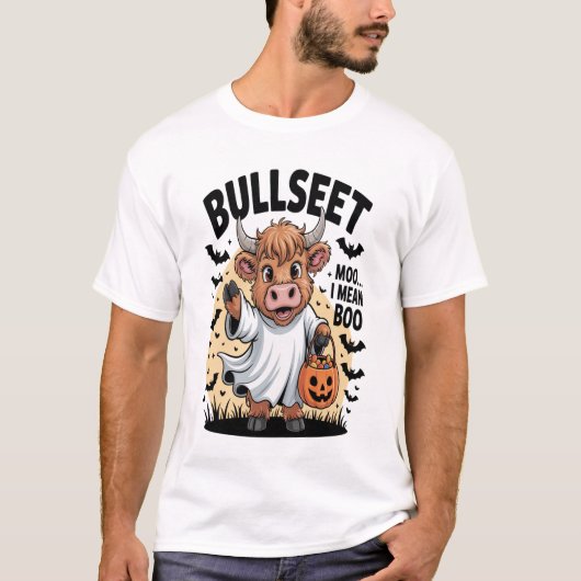 T-shirt Vache drôle Halloween (Devant)