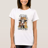 T-shirt Vache Drôle Sarcasme (Devant)