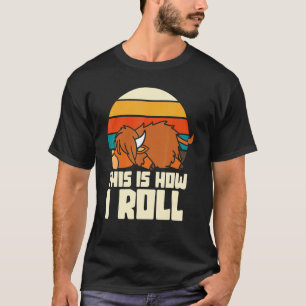 T-shirt Vache Écosse Highland Cow Bétail Écossais Amusant