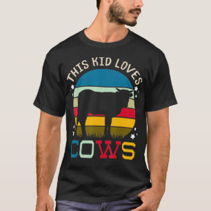 T-shirt Vache élevage bétail Holstein Friesian Girl V