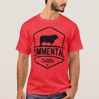 T-shirt Vache éleveuse bovins Simmental