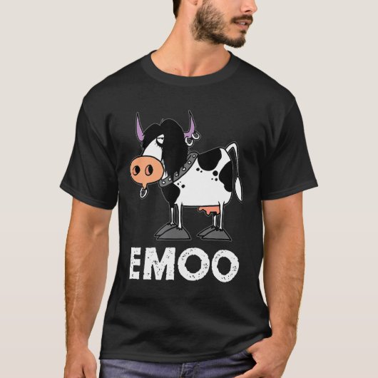 T-shirt Vache Emoo Vache  Emo (Devant)