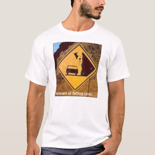 T-shirt Vache en baisse (Devant)