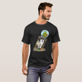 T-shirt Vache enlèvement extraterrestre (Devant entier)
