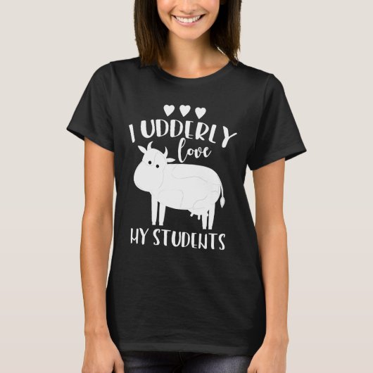 T-shirt Vache Enseignante (Devant)