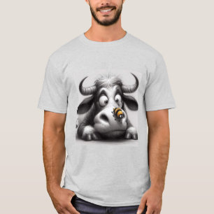 T-shirt vache et abeille