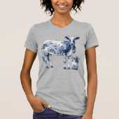 T-shirt Vache et pot de lait (Devant)