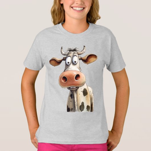 T-shirt Vache fantaisiste (Devant)