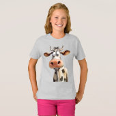 T-shirt Vache fantaisiste (Devant entier)