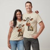 T-shirt Vache fantaisiste (Unisexe)