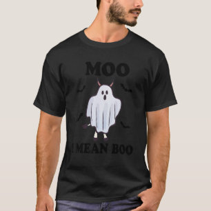 T-shirt Vache fantôme Moo Je Veux Dire Boo Costume Hallowe