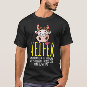 T-shirt Vache Heifer Trunk Animal de ferme