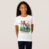 T-Shirt "Vache heureuse" Pixel-Art (Devant entier)