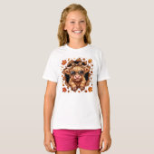 T-shirt Vache Highland d'automne (Devant entier)
