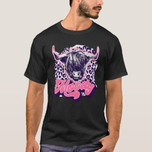 T-shirt Vache Highland léopard Vache génisse lunatique Agr