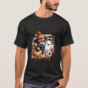 T-shirt Vache Highland Mignonne Halloween Avec Fantôme Cit