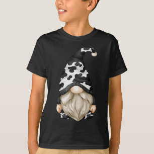 T-shirt Vache Imprimé Gnome Pour Vache Amoureux Et Farmer 
