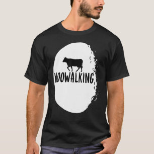 T-shirt Vache Jeu de mots Moowalking Espace Lune Musique M