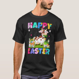 T-shirt Vache Joyeuse Pâques Lapin Vache dimanche de Pâque