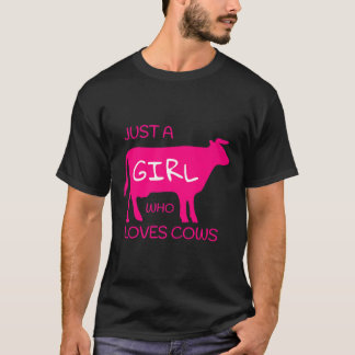 T-shirt Vache   Juste Une Fille Qui Aime Les Vaches