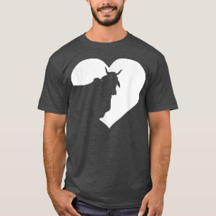 T-shirt Vache Juste une fille qui aime vaches Coeur fermie