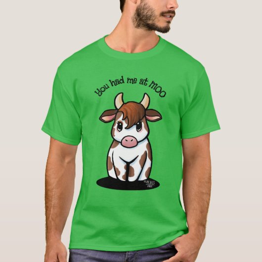 T-shirt vache KiniArt mignon (Devant)