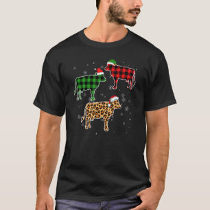 T-shirt Vache laitière Chapeau de Père Noël Pyjama de Noël