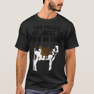 T-shirt Vache laitière drôle Les prix du gaz sont sur le p