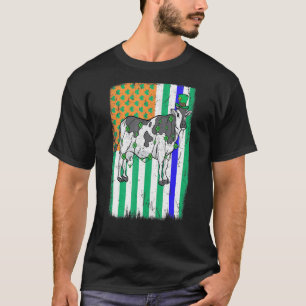 T-shirt Vache laitière irlandaise drapeau américain polici