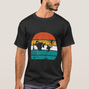 T-shirt Vache laitière Vache laitière Rétro Vintage Animal