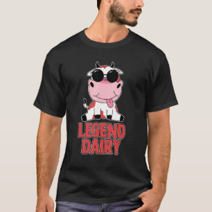 T-shirt Vache Légendaire Ferme Laitière Animale Heifer Bou
