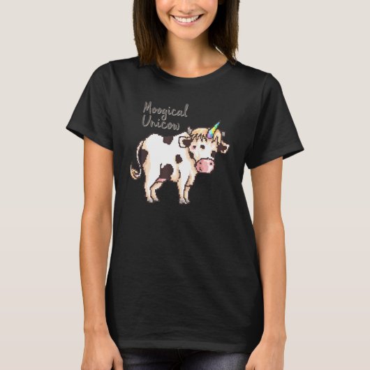 T-shirt Vache Licorne Moogique (Devant)