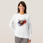 T-shirt Vache longhorne du Texas (Devant entier)