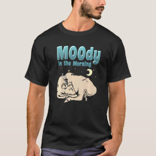T-shirt Vache Lunatique Au Matin