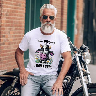 T-shirt Vache majestueuse monochrome au nez rougissant