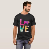 T-shirt Vache maman vache colorée (Devant entier)