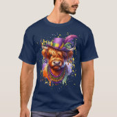 T-shirt Vache Mardi Gras Highland (Devant)