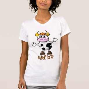 T-shirt Vache mignonne à étreintes