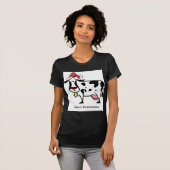 T-shirt Vache mignonne à Noël (Devant entier)