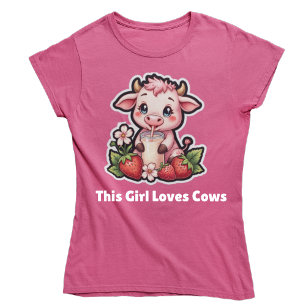 T-shirt Vache Mignonne & Fraises