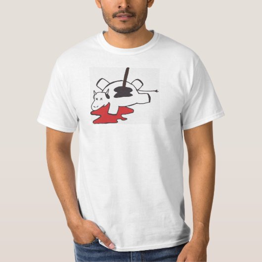 T-shirt Vache morte (Devant)