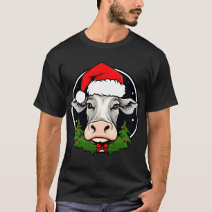 T-Shirt vache Père Noël